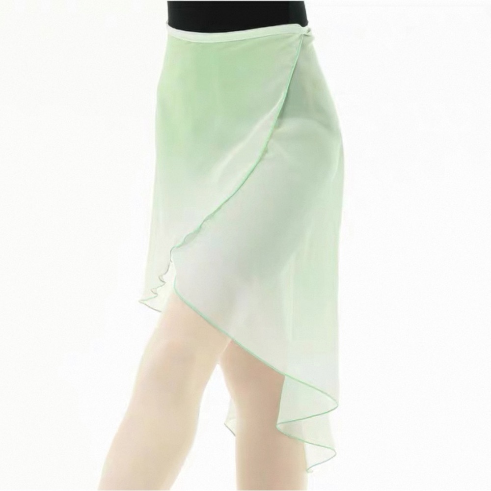Chacott x Nela Dancewear Ballet Green Ombré Wrap Skirt